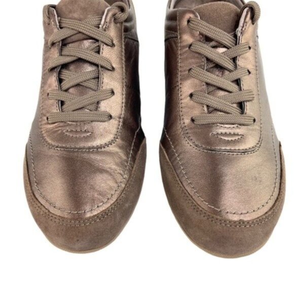 Vionic Copper Lace Up Leather Sneakers Willa - Picture 5 of 8